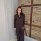 Celine is 168 cm tall and wears size M. 