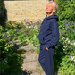 Bodil is 162 cm long and wears size S in both sweats and hoodie. 