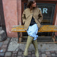 Carla is 168 cm tall and wears size M. | light blue